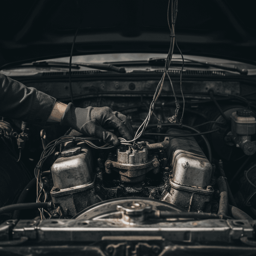 Inspecting a non-running engine